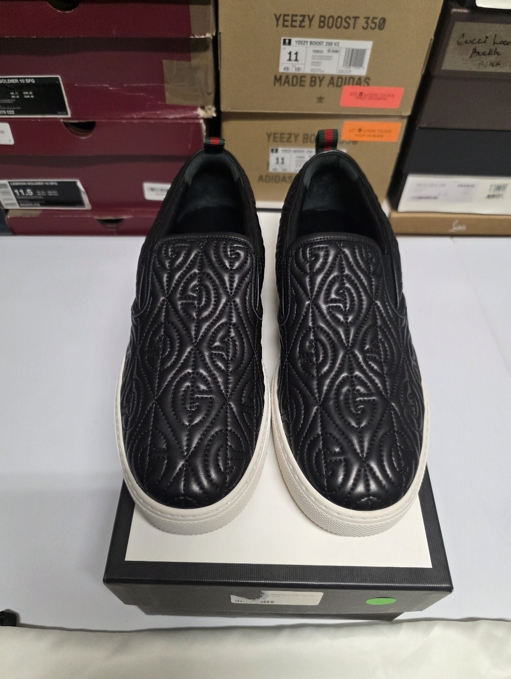 GUCCI RHOMBUS (CALFSKIN) SLIP-ON - Picture 2 of 15